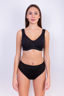 Бюстгальтер женский Lauma Cotton Classic черный 105B