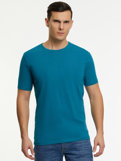 Футболка мужская oodji 5B611004M бирюзовая 2XL