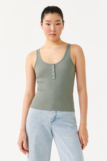 Майка женская Befree 2221345489 хаки XS