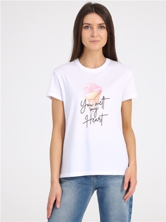 Футболка женская Апрель 1ЖДФК2657001 белая 96/164