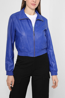 Кожаная куртка женская Rinascimento CFC0110048003 синяя M