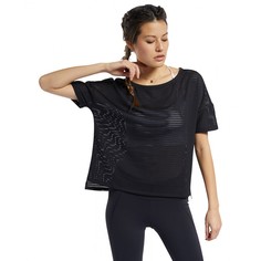 Футболка Reebok для женщин, FU2030, Black, размер 2XS