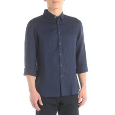 Рубашка мужская Maison David ML2120 синяя 2XL