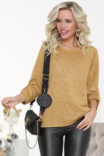 Блуза женская DSTrend Розалия коричневая 46 RU