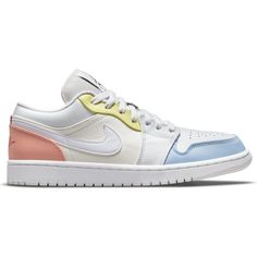 Кеды унисекс Jordan 1LOW разноцветные 10.5 US