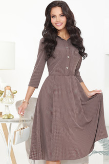 Платье женское DSTrend Прямо в точку коричневое 48