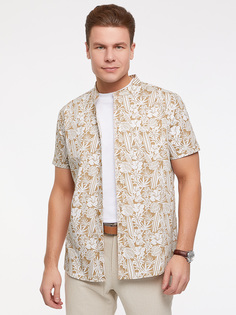 Рубашка мужская oodji 3L230001M бежевая S