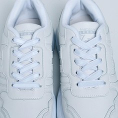 Шнурки для обуви NAZAMOK светоотражающие, белый + переводное тату 70 см No Brand
