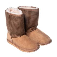 Угги женские Emu Australia Stinger Lo Knit W12157 коричневые 36 EU