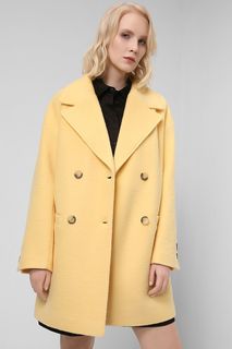 Пальто женское Belucci BL22016159 желтое 48 RU