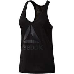 Топ Reebok для женщин, DH4998, Black-Black, размер 2XL