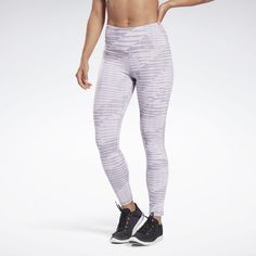 Тайтсы спортивные Reebok для женщин, FK5300, Powgry, размер XS