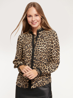 Блуза женская oodji 11411198-3 бежевая 44/170