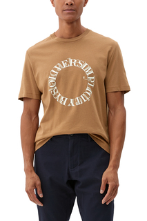 Футболка мужская s.Oliver 10.3.208.12.130.2119055 коричневая XL