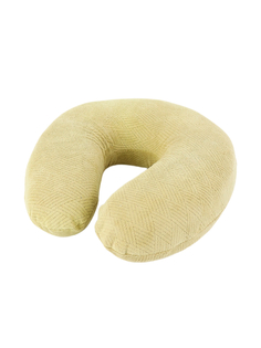 Подушка для путешествий на шею LuxAlto с эффектом памяти 28x28x8 см, Бежевая, 13633