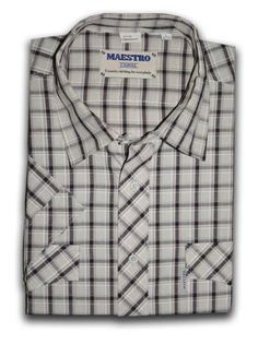 Рубашка мужская Maestro Checks 4K серая M