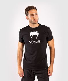 Футболка мужская Venum Classic T-Shirt Essentials черная XXL