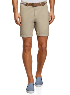 Шорты мужские oodji 2B710011M бежевые 44 EU