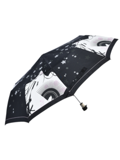 Зонт женский ZEST 53616 черно-белый