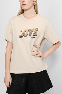 Футболка женская Guess W2BI02 I3Z14 бежевая S