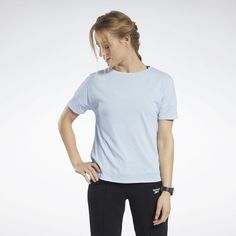 Футболка Reebok для женщин, FJ2916, Flublu, размер M