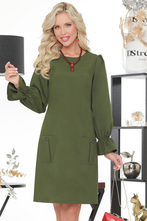 Платье женское DSTrend Прекрасный сюжет хаки 54 RU