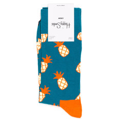 Носки унисекс Happy Socks Pineapple синие 41-46