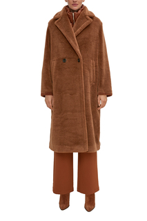 Пальто женское Comma 60.2.61.16.151.2117400 коричневое 40 EU