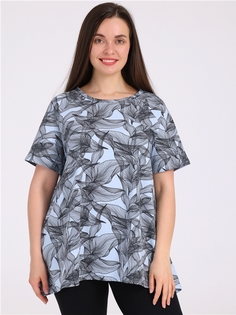 Туника женская Апрель 1ЖДТК4376804н голубая 112/164