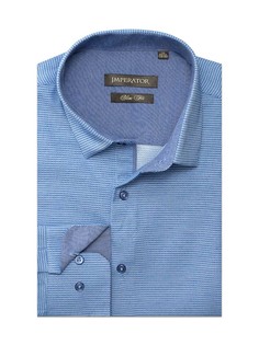 Рубашка мужская Imperator Corsica 1 sl. синяя 41/170-178