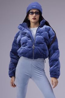 Куртка женская Juicy Couture JCWI221035/322 синяя 48 RU