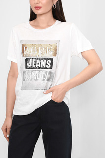 Футболка женская Pepe Jeans London PL505351 белая XS