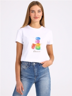 Футболка женская Апрель 1ЖДФК2657001 белая 96/164