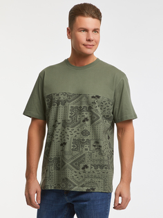 Футболка мужская oodji 5B601002M зеленая XL