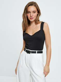 Топ с широкими бретелями Zarina 3226541441 черный S