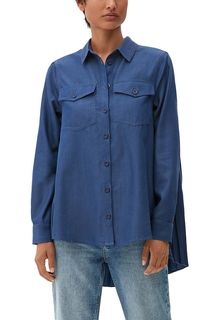 Рубашка женская s.Oliver 102.11.208.10.100.2120612 синяя 36