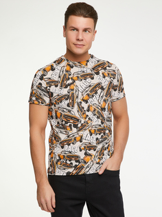 Футболка мужская oodji 5L641001M-15 бежевая M