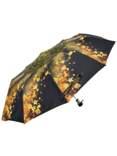 Зонт женский ZEST 53616 золотисто-черный