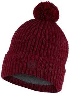 Шапка бини унисекс Buff Knitted & Fleece Band Hat Vaed бордовый , One Size