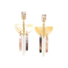 Серьги из бижутерного сплава с перламутром Nature Bijoux NB23.1-12-78501