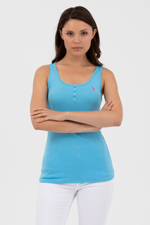 Майка женская U.S. POLO Assn. G082GL011-000-1567333-GEDDA23 голубая 2XL
