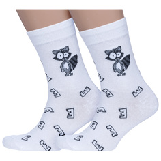 Комплект носков унисекс Hobby Line 2-801У белых 39-43