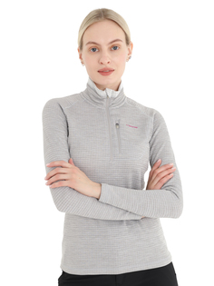 Олимпийка женская Viking Admont Half Zip Ml Lady серая M