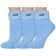 Комплект носков женских Hobby Line 3-018-2 голубых 36-40