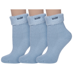 Комплект носков женских Hobby Line 3-018-2 голубых 36-40