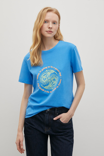 Футболка женская Finn Flare FSD110108-3P синяя XS