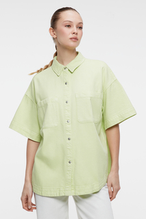 Рубашка женская Befree 2231554343 зеленая S
