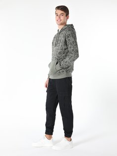 Худи мужское Colins CL1060901_Q1.V1_KHA хаки XL