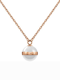 Колье из стали с керамикой Daniel Wellington Aspiration-Necklace-Satin-White-RG
