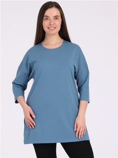 Туника женская Апрель 1ЖДТД4201804 голубая 112/164